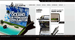 Desktop Screenshot of edicionesatlantis.com